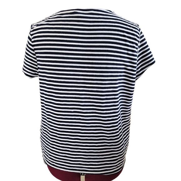 Liz Claiborne Striped Top (Size XXL) - Picture 4 of 6